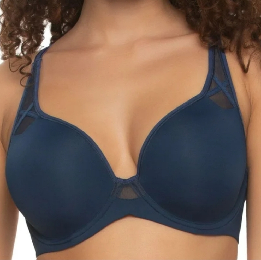 Paramour Navy Blue Full Coverage Underwire Bra NWT